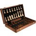 Handcrafted Folding Wooden Chess Set – 39 x 39 cm, Solid Wood Pieces