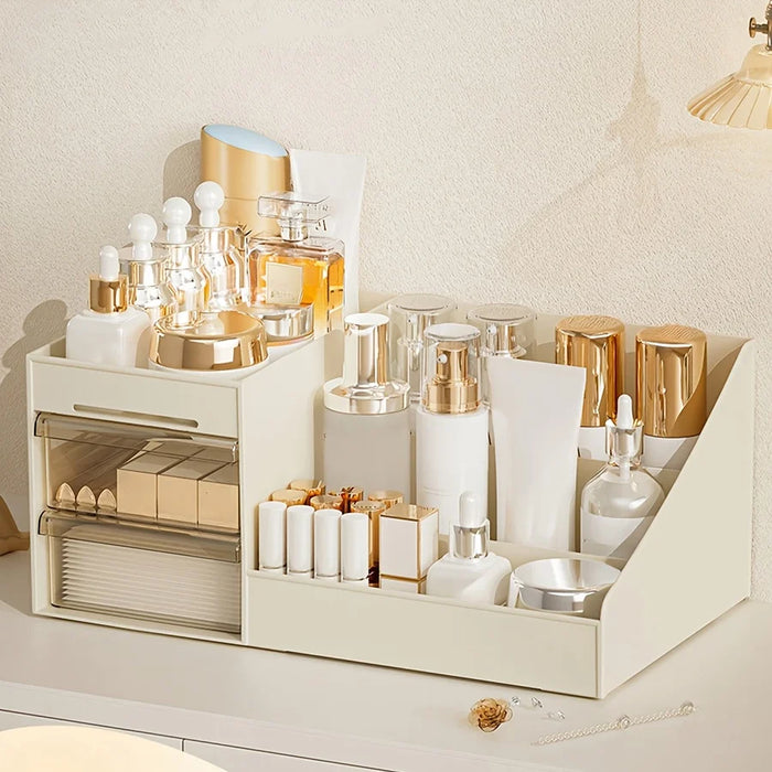Makeup Organiser with Drawers — Cosmetic Storage for Dresser, Vanity & Bathroom Countertop