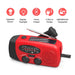 Mini Solar Crank Radio — AM/FM & 7‑Channel NOAA, USB Phone Charger, 3‑LED Torch, Waterproof