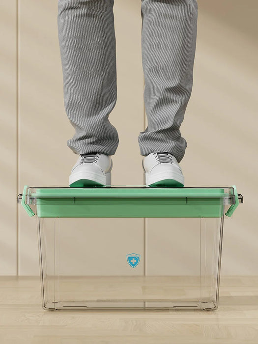 Transparent Medical Storage Box — Foldable, Large-Capacity Medicine Cabinet