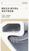 Silicone Toilet Brush with Quick‑Dry Base, Flexible Flat Head and Non‑Slip Handle