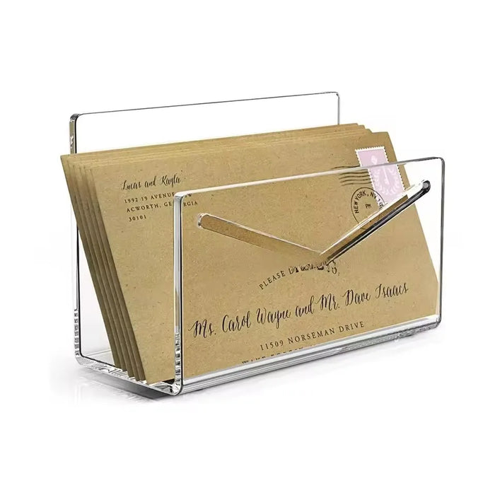 Acrylic Mail Organiser | Clear Desktop Letter & File Holder