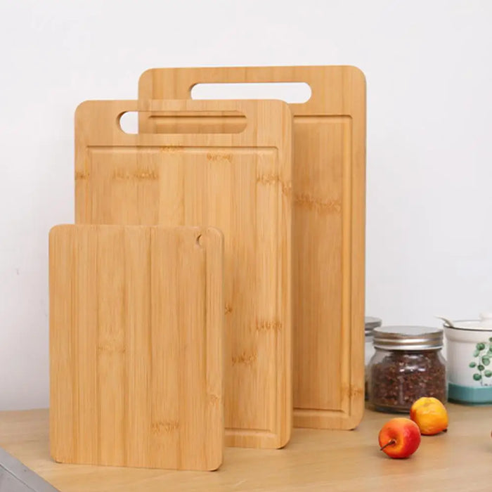 Thick Solid Wood Double‑Sided Rectangular Cutting Board – S, M & L