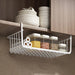 Large Capacity Hanging Under-Cabinet Metal Storage Basket – Single Tier, White or Black