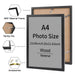 Classic Wood Photo Frame — 21 × 30 cm & 30 × 40 cm, Black or White