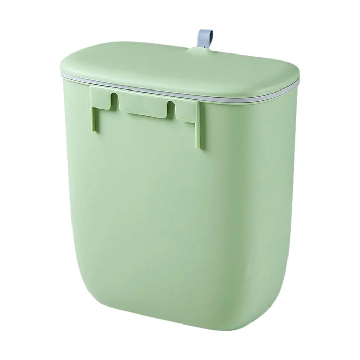 12L Hanging Kitchen & Bathroom Bin with Lid — Door or Wall Mount