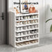5/7/8-Tier Freestanding Shoe Rack — White MDF Organiser for Entryway