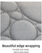 Three‑Piece Stone‑Pattern Microfibre Bathroom Mat Set — Water‑Absorbent & Non‑Slip