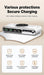 5-in-1 USB-C Charger Station 72W — 4-Port + Magnetic Wireless (PD45W) with LED colour nightlight F9A