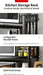 Rustproof Adjustable Kitchen Storage Rack 40–60cm with Hooks — Space‑saving Microwave Shelf