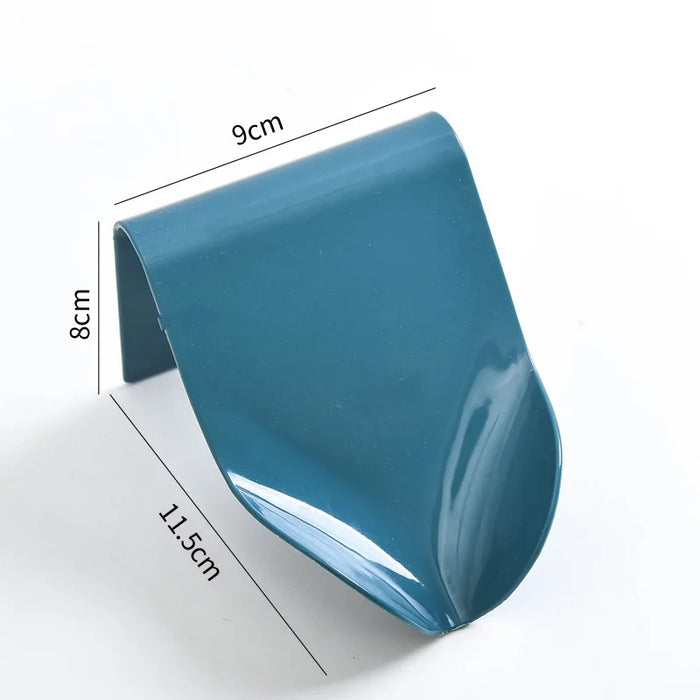 Wall Mounted Soap Dish Drain Soap Holder for Bathroom Self Adhesive Soap Dish Plastic Soap Container Bathroom Accessories