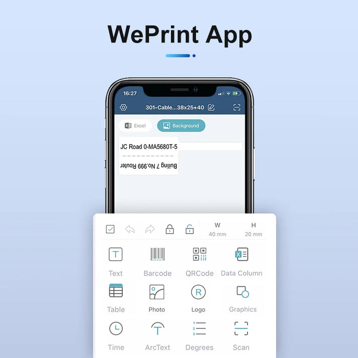 Portable Thermal Sticker Printer P2 — Wireless Bluetooth Label Maker (Inkless)
