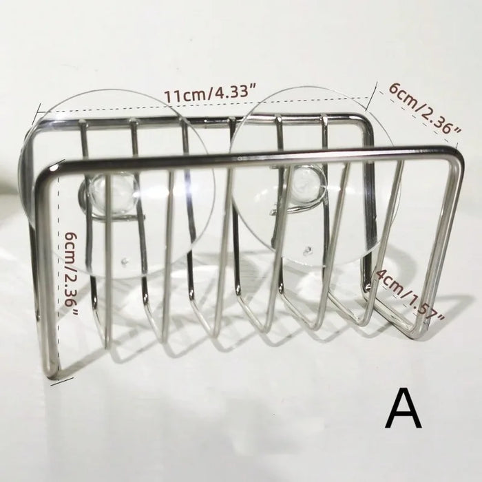 Multifunctional M‑Shaped Sponge Holder — Kitchen Sink Caddy Organizer, Rustproof Iron Sponge Caddy