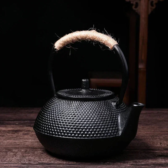 Cast Iron Teapot — Japanese-style Kettle 300/600/900/1200ml with 304 Steel Infuser