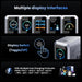 240W GaN 6-in-1 Charger — 140W PD3.1, Digital Display & Ambient Light (USB‑C / USB‑A)