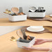 Double-Layer Cutlery Drainer with Detachable Chopstick Cage & Spoon Organiser