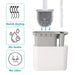 Silicone Soft‑Bristle Wall‑Mounted Toilet Brush with ABS Handle