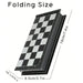 Magnetic Folding Chess Set — Gold & Silver Pieces, Portable Travel Board (7.5 in & 9.8 in)