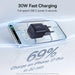 30W GaN USB‑C PD Fast Charger — Works with iPhone 12–17 & USB‑C Devices (EU Plug)