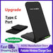 Wireless Charging Stand Pad for iPhone 17 16 15 14 13 12 Pro, Samsung & Xiaomi Phones (USB‑C, No Cable)