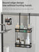 QH Dual-Tier Shower Caddy — Metal & Plastic Bathroom Shelf (Wall or Over-Door)