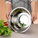 2-Piece Stainless Steel Colander & Mixing Bowl Set — Rice Washer and Strainer