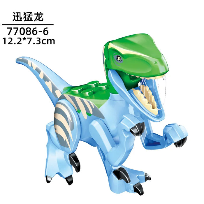 Tyrannosaurus Rex Building Block Figure — Jurassic Dinosaur Brick Toy (LEGO-compatible, 1pc)