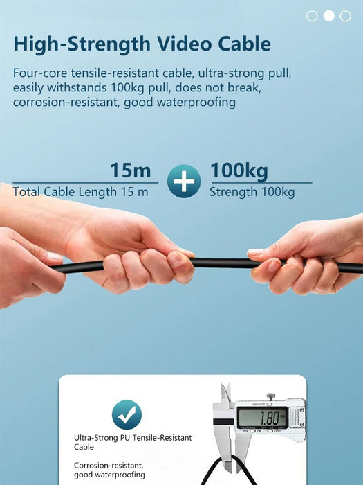 4.3-inch Underwater Fishing Camera with Night Vision and 15m Cable