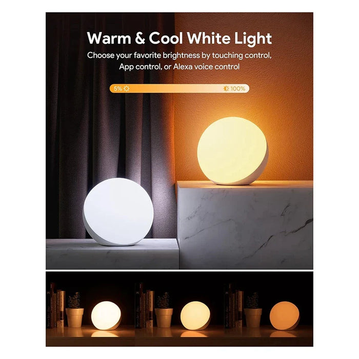 Chytrá stolní lampa stmívatelná stolní lampa - ovládání přes aplikaci/hlas, LED RGB, měnící barvy, dotyková lampa s britskou zástrčkou - ideální pro moderní chytré domy a technologické nadšence
