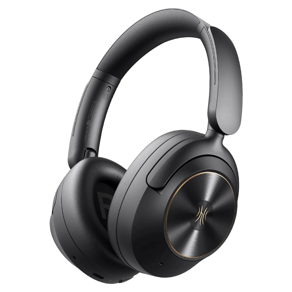 Focus A6 - Bezdrátová sluchátka Bluetooth 6.0 s aktivním potlačením hluku 48dB, přes uši, vysoce věrný zvuk, LDAC, vestavěný mikrofon, ovládání přes aplikaci - ideální pro dojíždění, práci, cestování a milovníky hudby s hlubokým zážitkem