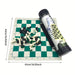 Portable Barrel Folding Chess Set — Plastic Pieces for Travel, Family & Kids