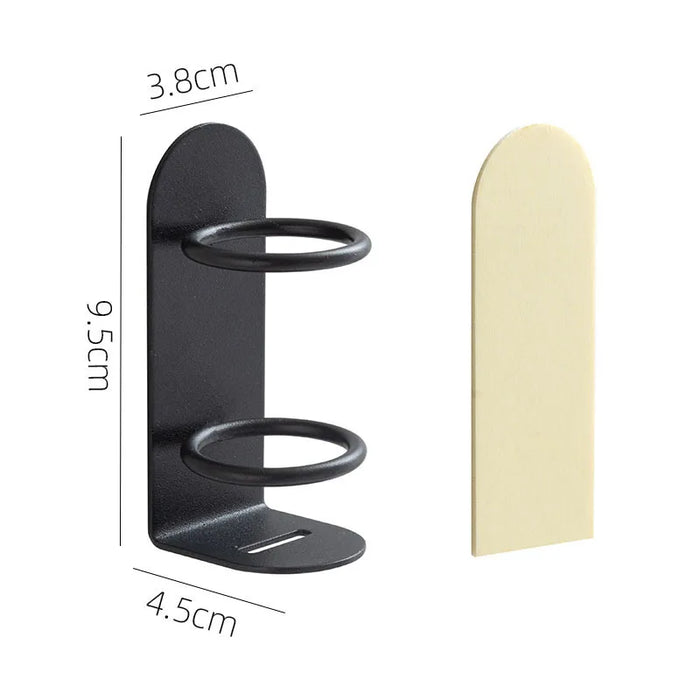 Adhesive Wall-Mounted Electric Toothbrush Holder — Steel, No-Drill
