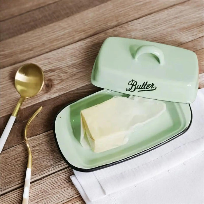 Ceramic Butter Dish with Sealed Lid for Kitchen Storage