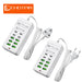 6x USB-A & 4x USB-C Multi‑Plug USB Charger with 1.2m Cord — EU/UK/US