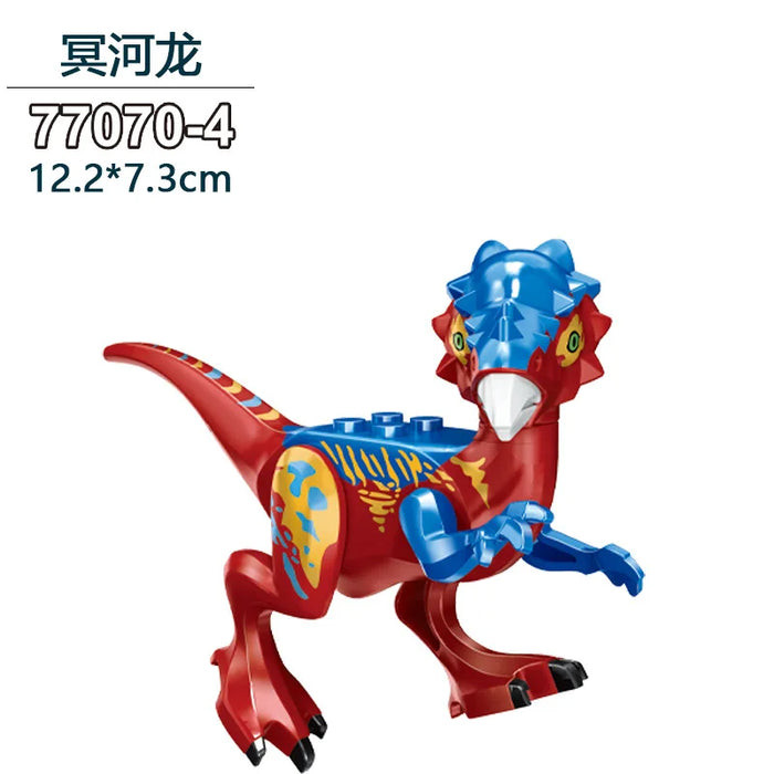Tyrannosaurus Rex Building Block Figure — Jurassic Dinosaur Brick Toy (LEGO-compatible, 1pc)