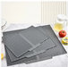 Silicone Drying Mat & Anti-Scald Coaster — Non-Slip Rectangle Dish Drainer