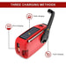 Solar Hand-Crank Emergency Radio with LED Torch — 2000mAh, USB Charging