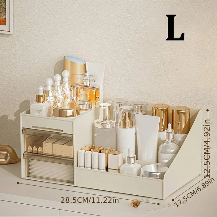 Makeup Organiser with Drawers — Cosmetic Storage for Dresser, Vanity & Bathroom Countertop