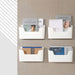 Adhesive Wall-Mounted Storage Rack – Single-Tier Kitchen & Bathroom Organiser (1pc/2pc)