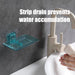 Self‑Adhesive Wall‑Mounted Soap Holder with Drain — Transparent & Colour Options