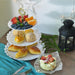 3-Tier ABS Cake Stand — Fruit & Dessert Display (Black or White)