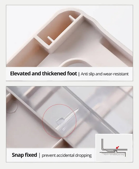 Transparent Cosmetic & Jewellery Organiser — 3 Drawer, 4-Layer Plastic Storage