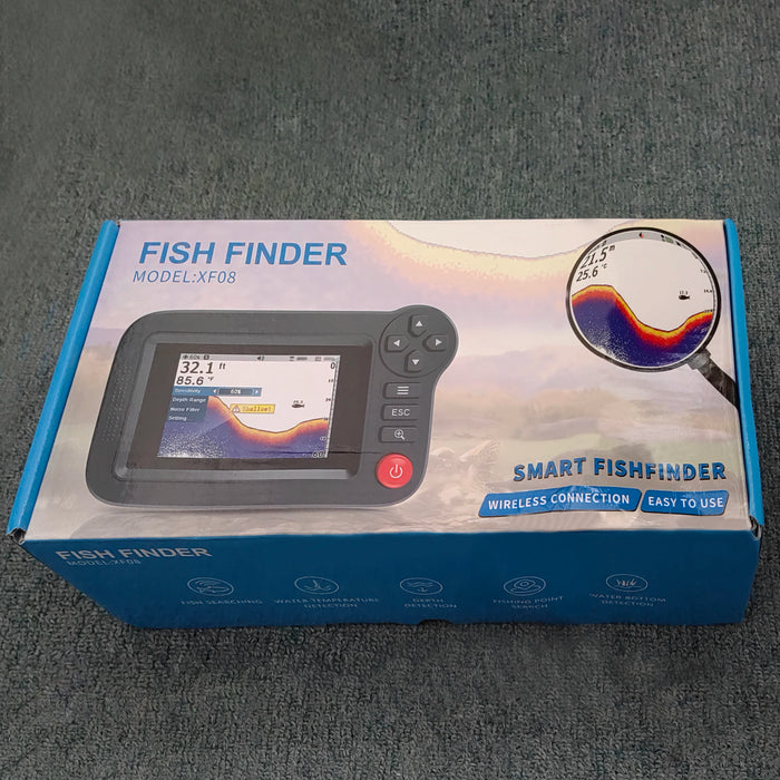 Portable Smart Fish Finder & Depth Sounder — Wireless 125 kHz Sonar