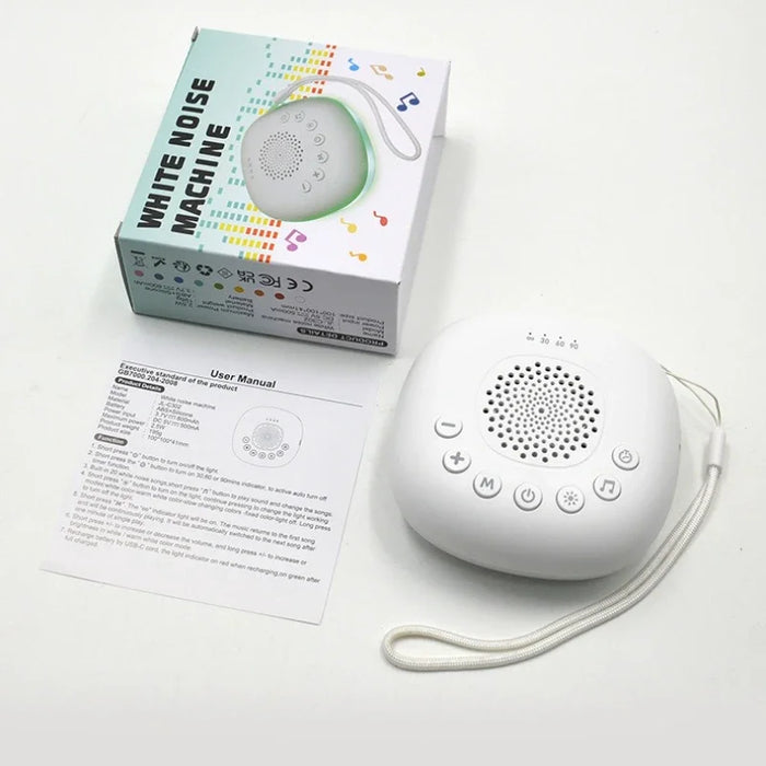 Portable White Noise Machine for Babies — Rechargeable, 6/10/20 Soothing Sounds