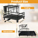 2-Tier Dish Drainer Rack with Utensil Holder – Space-Saving Metal Drying Rack