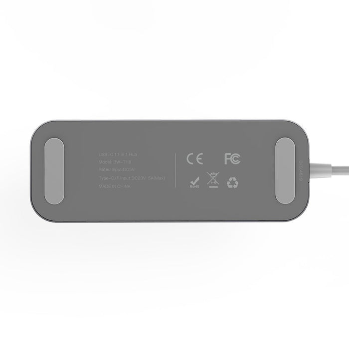 BlitzWolf BW-TH8 - 11-in-1 USB-C Data Hub with 100W PD, 4K & 1080P Resolution, Dual USB3.0 & USB2.0 Ports - Perfect for Stable Internet, SD/TF Card Slots & Audio Sync Output Needs - Shopsta EU