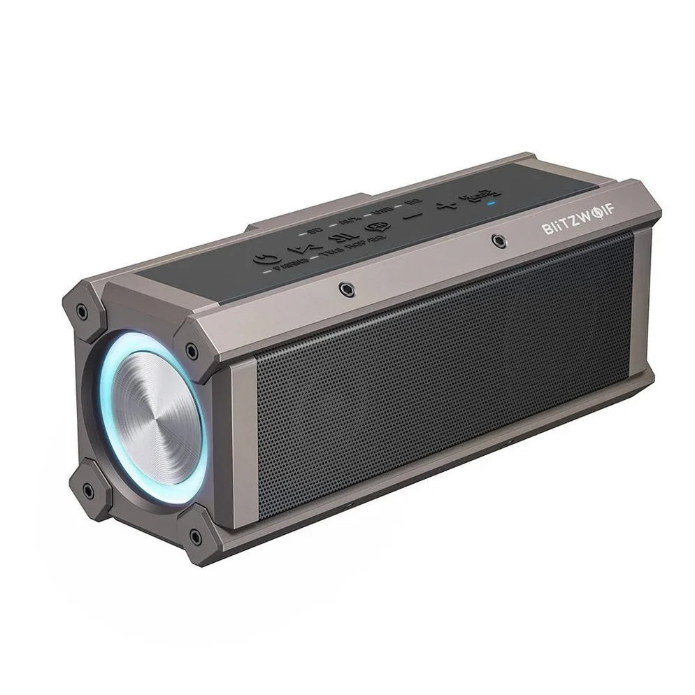 BlitzWolf® BW-WA3 100W Bluetooth reproduktor Přenosné reproduktory Čtyři měniče Duální membrána Deep Bass RGB Light TWS 5000mAh Venkovní bezdrátový reproduktor
