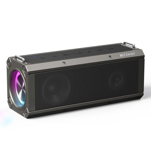 BlitzWolf® BW-WA3 Pro - 120W Portable Bluetooth Speaker with Quad Drivers, Deep Bass, EQ Stereo, RGB Lights & 16000mAh TWS Power Bank - Perfect for Outdoor Adventures and Music Enthusiasts - Shopsta EU