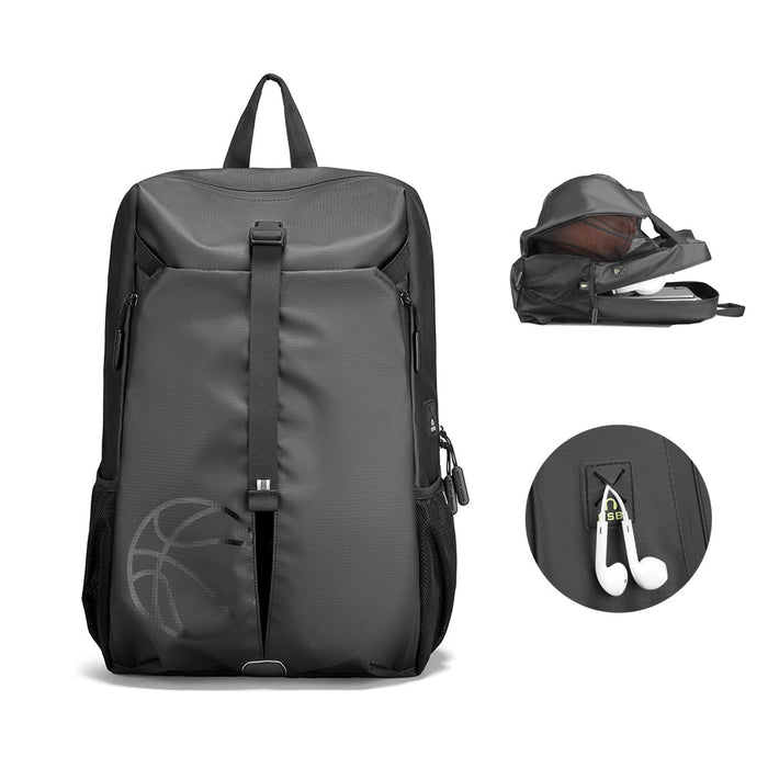 Mark Ryden MR-9351 - Basketball Backpack & Laptop Bag with Water Repellent Cloth, Sport Fitness Design, and Headphone Port - Ideal for Athletes, Students, and Professionals on the Go - Shopsta EU