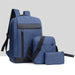 Men's 3Pcs Backpack Set - USB Charging Laptop Bag, Multifunctional Casual Travel, School Backpack for Men and Women - Shopsta EU